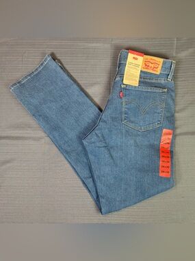 Levi’s Classic Straight Jeans 28x30 Women’s Mid Rise Stretch Blue Denim NWT